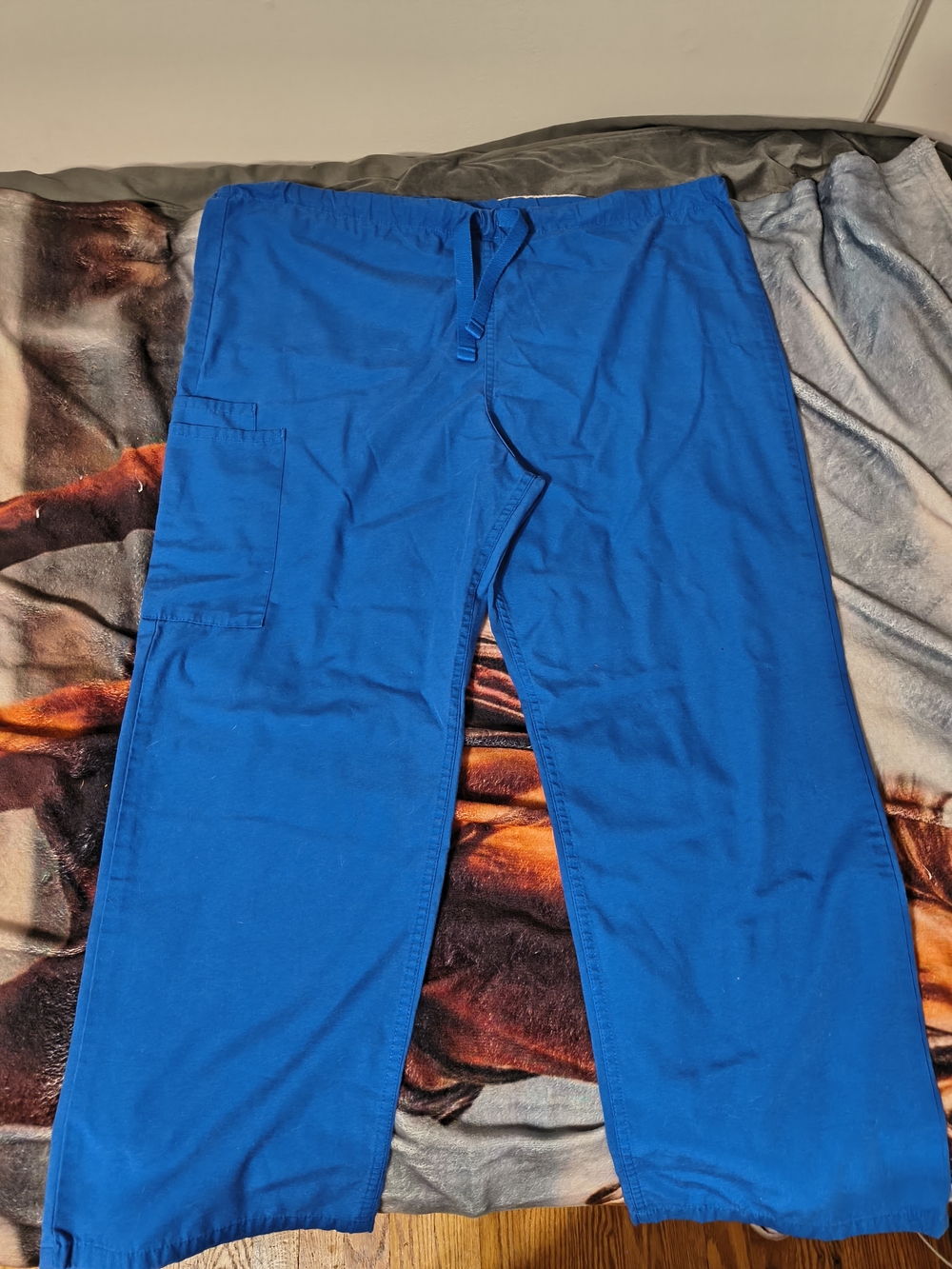 UAScrubs Blue Drawstring Scrub Pants